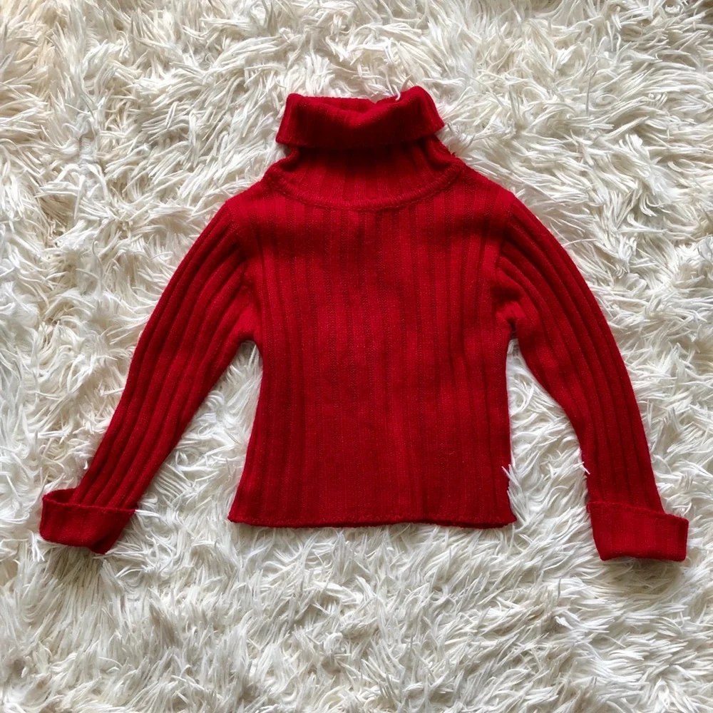Red Sweater Girls Size 5/6 Red Sweater